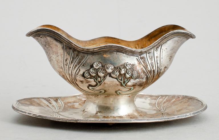 SÅSSKÅL, silver, 1911, Danmark. Vikt ca 373 g.