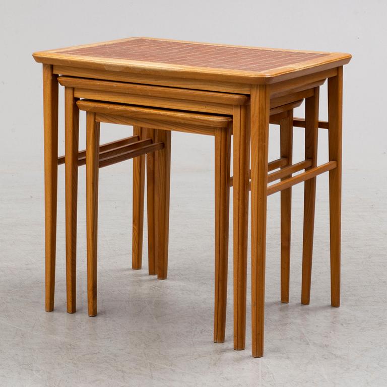 a 1950's three-part table.