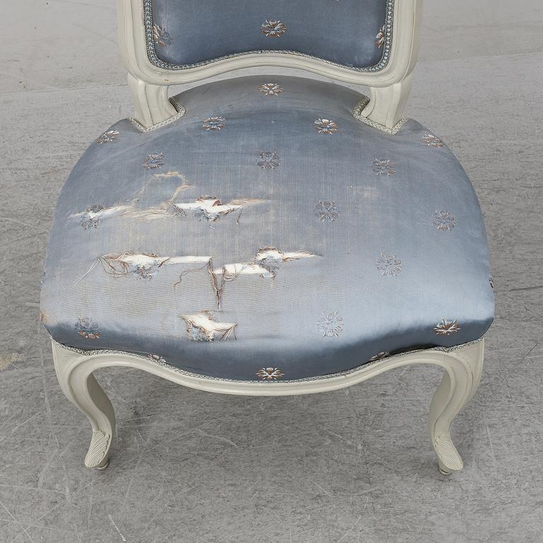 A mid 18th Century Rococo chair.