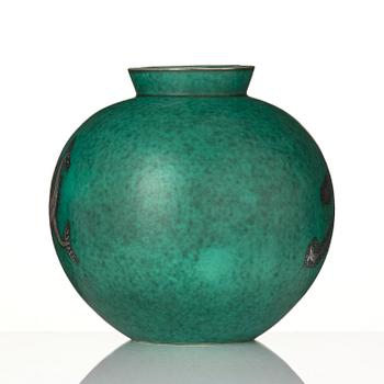 Wilhelm Kåge, an "Argenta" stoneware vase, Gustavsberg 1948.