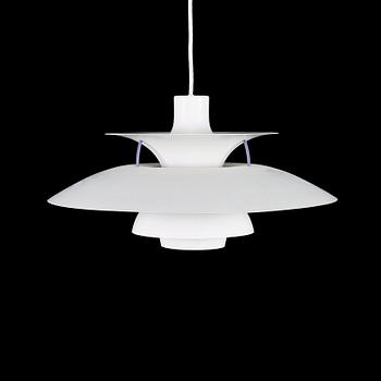 TAKLAMPA, PH-5, Poul Henningsen för Louis Poulsen, Danmark, 1900-talets andra hälft, höjd ca 27 cm.