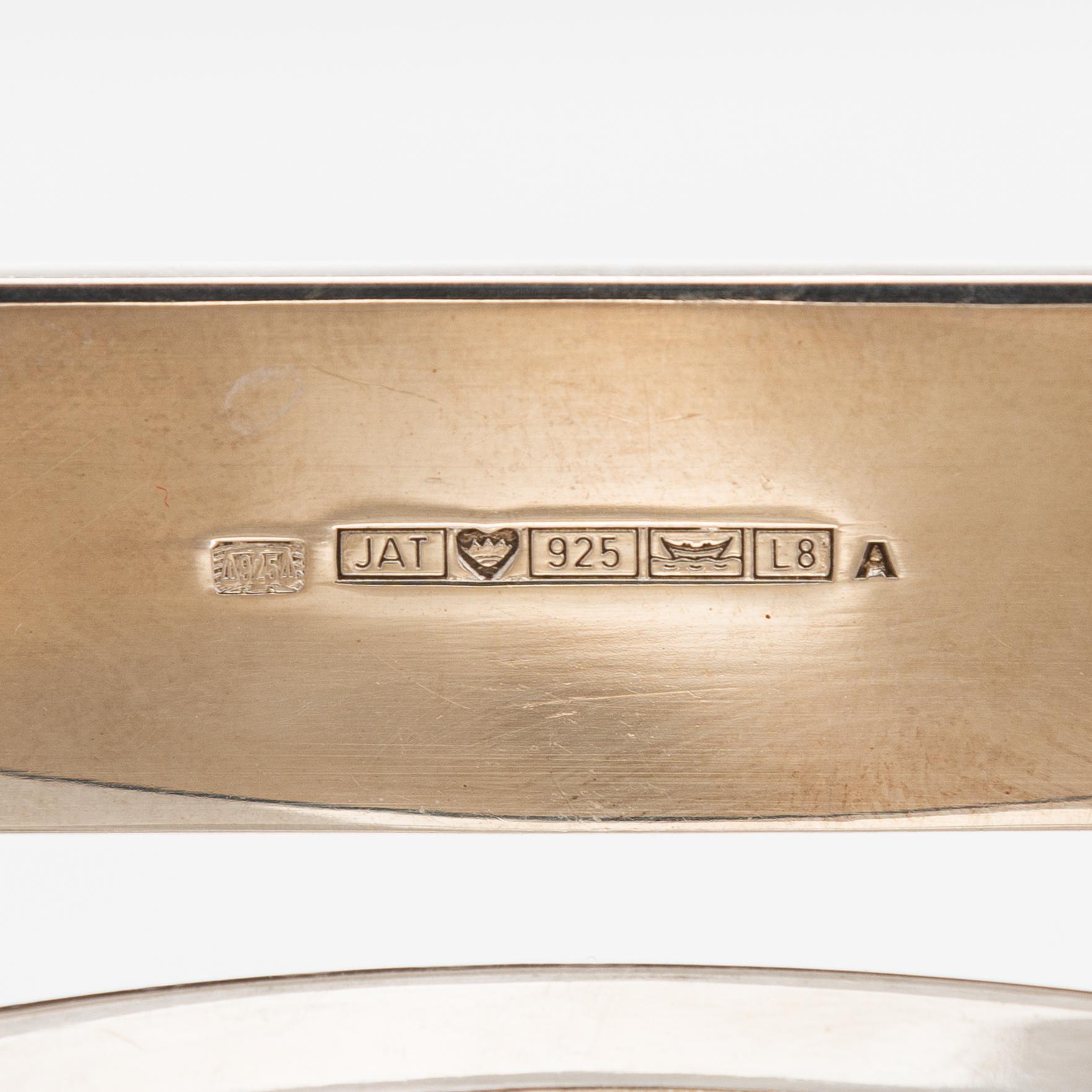 Pekka Piekäinen, a three piece silver coffee set for J.A. Tarkiainen, Helsinki 1988 and 1985.