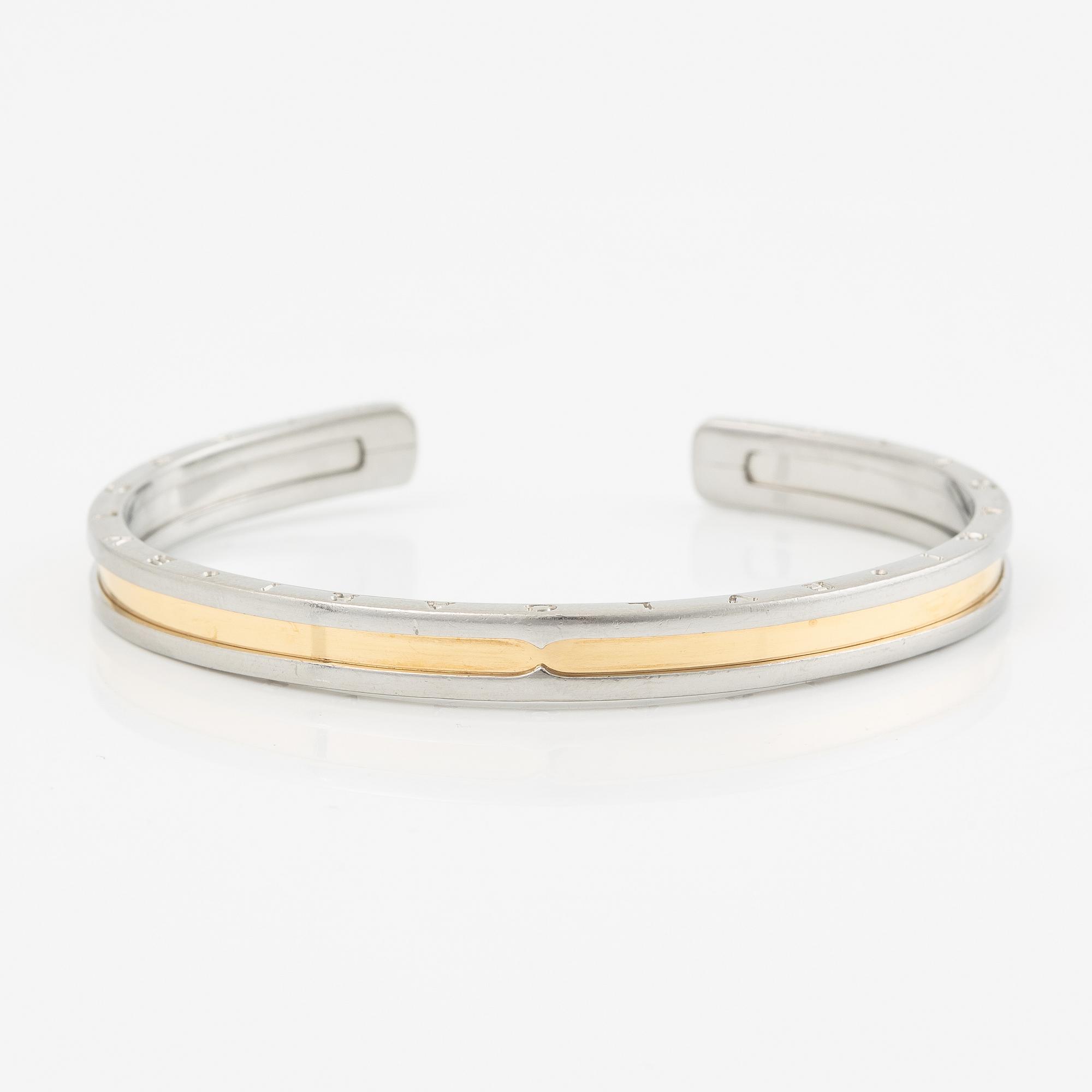 Bulgari bracelet 18K gold and steel "B. Zero".