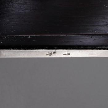 CIGARETTSKRIN, 2 st, silver, bla Japan, 1900-tal.