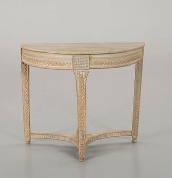 A Louis XVI painted sidetable.