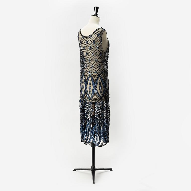 A sequin embroidered 1920's dress.