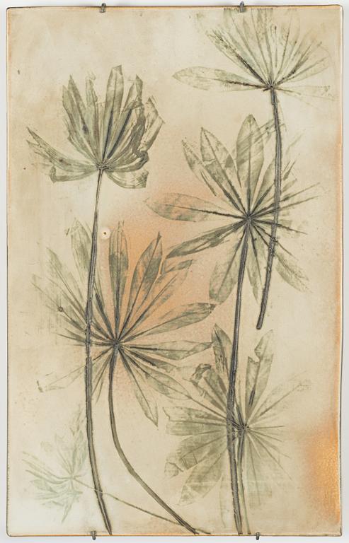 Toini Muona, Väggplakett, keramik. Signerad TM 1955.