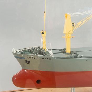 A ship model, M/S Arctic Wasa, launched 1973.