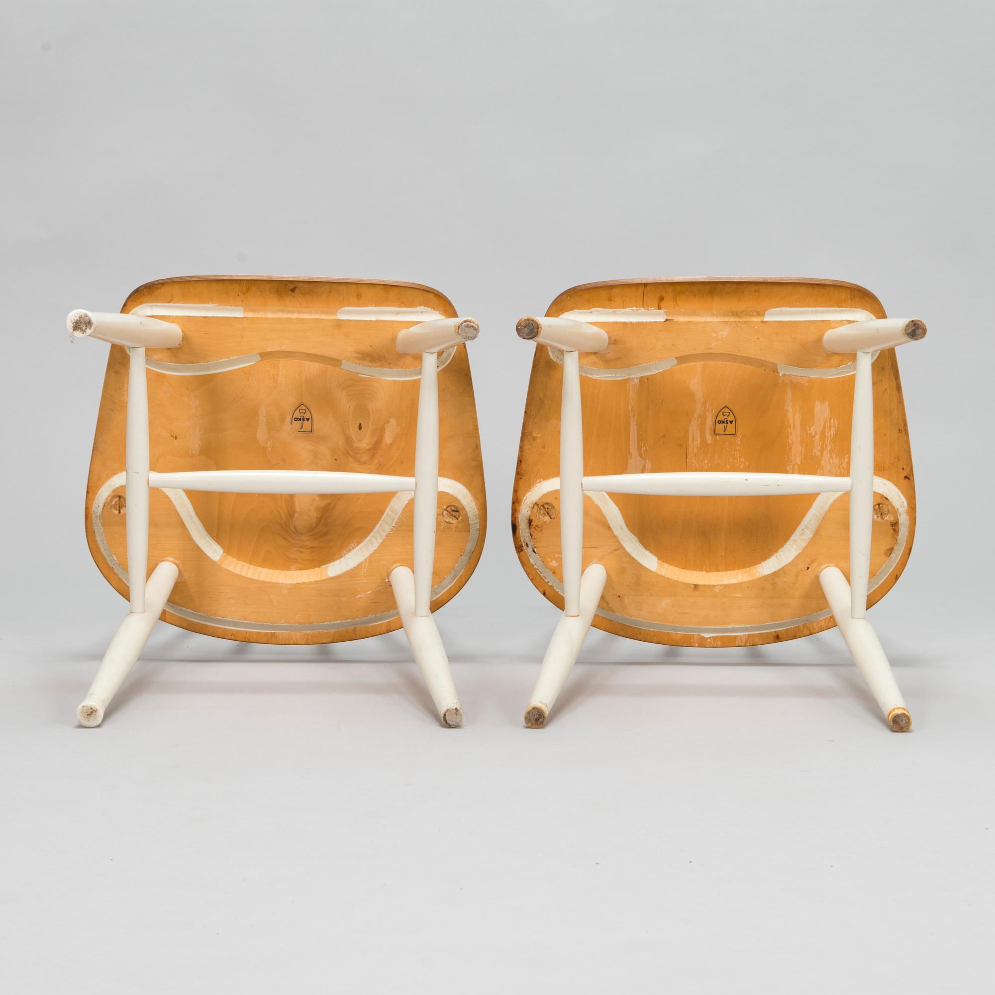 Ilmari Tapiovaara, four mid-20th century 'Fanett' chairs for Asko.