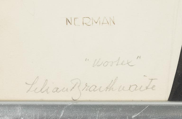 Einar Nerman, ink drawing, signed.