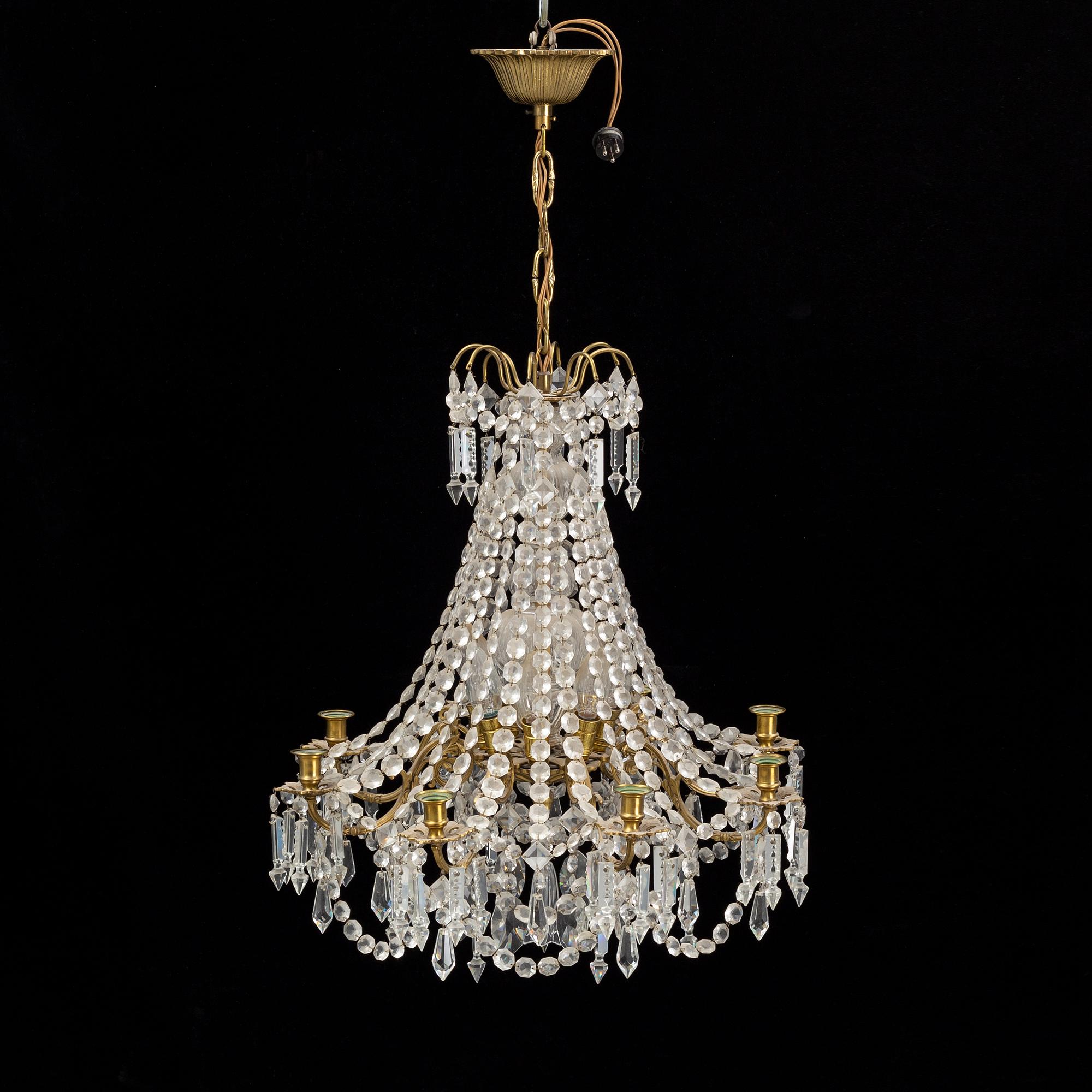 A late 19th Century chandelier.