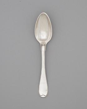 A Swedish 18th century silver memorial-spoon, makers mark of Pehr Zethelius, Stockholm 1796.