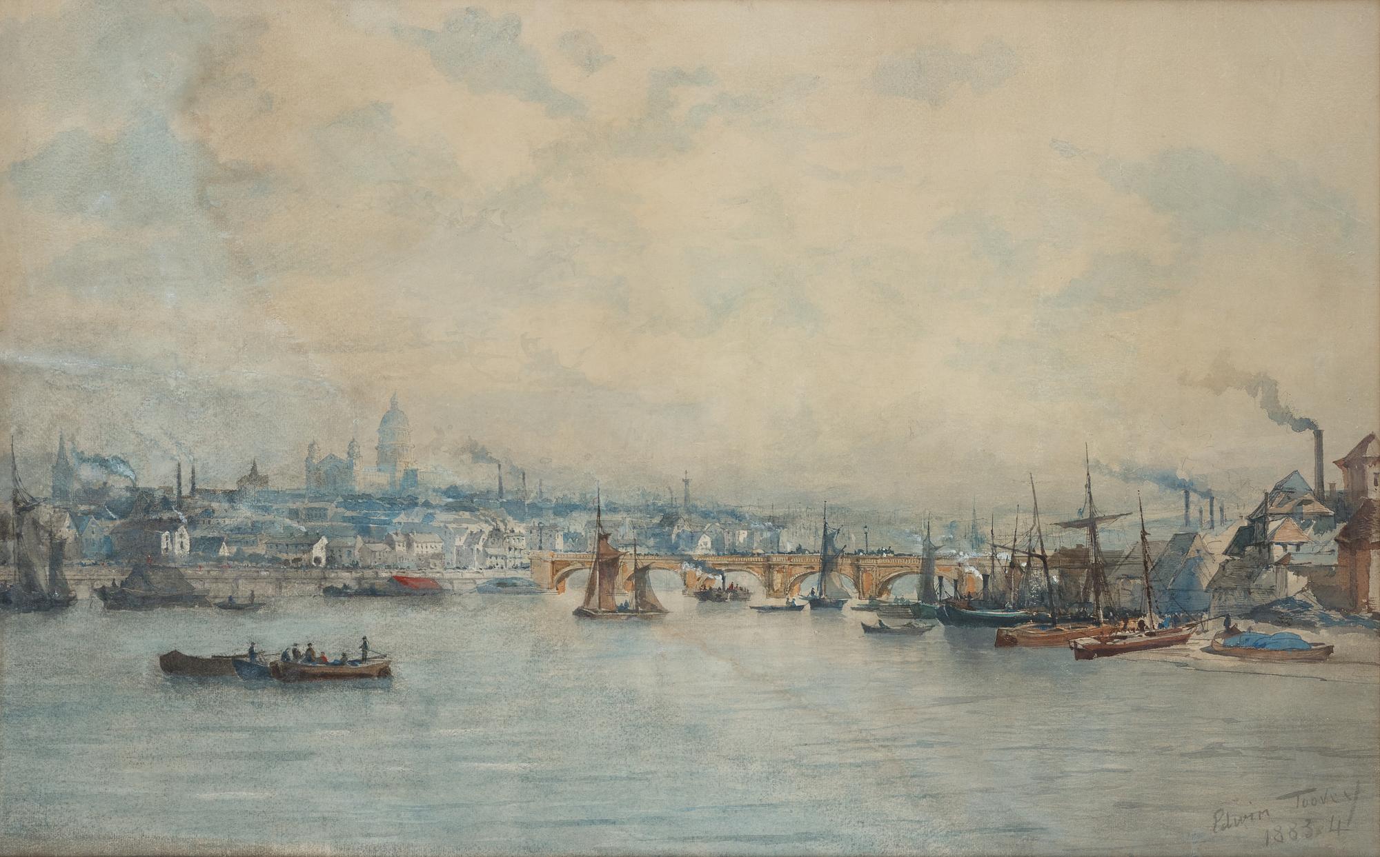 Edwin Toovey, watercolour, signed and dated 1883-4.