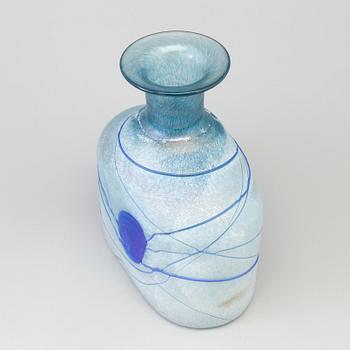 A last quarter of the 20th century glass ' Boom' flask by Bertil Valllien for Kosta Boda.