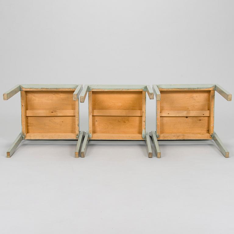 Alvar Aalto, A set of three 'model 611' chairs for O.Y. Huonekalu- ja Rakennustyötehdas A.B. 1940s.