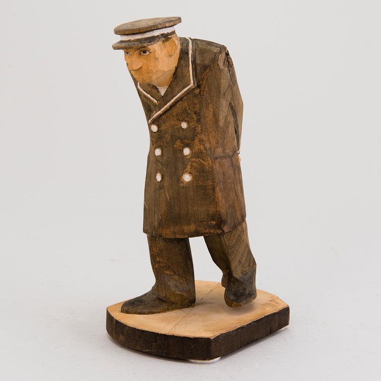 ALBIN KAASINEN, sculpture, wood, signed and dated -64.