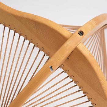 Jørgen Høvelskov, an ash 'Harp Chair', Denmark, post 1963.