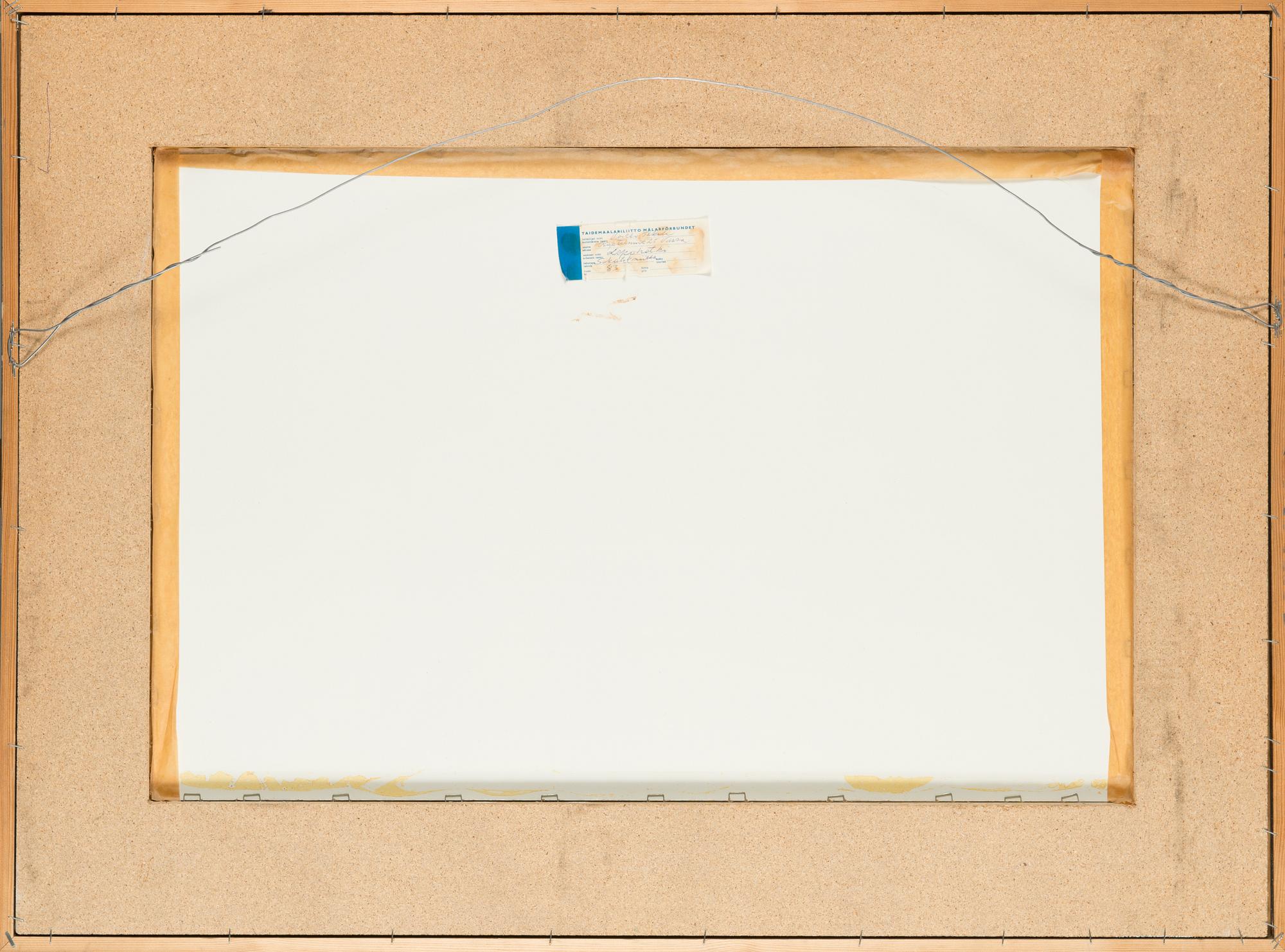 Veikko Takala, mixed media, signed.