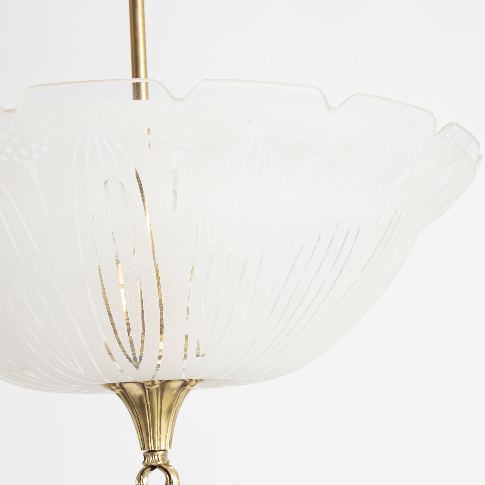 Ceiling lamp, 20th century, mid-20th century.