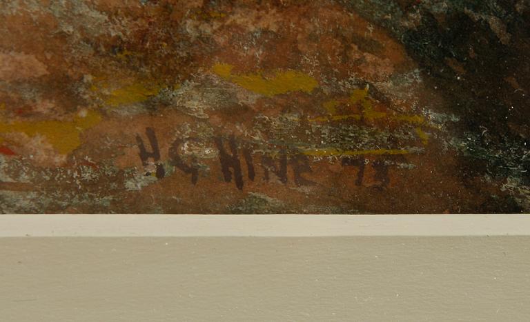 HENRY GEORGE HINE, akvarell, sign.