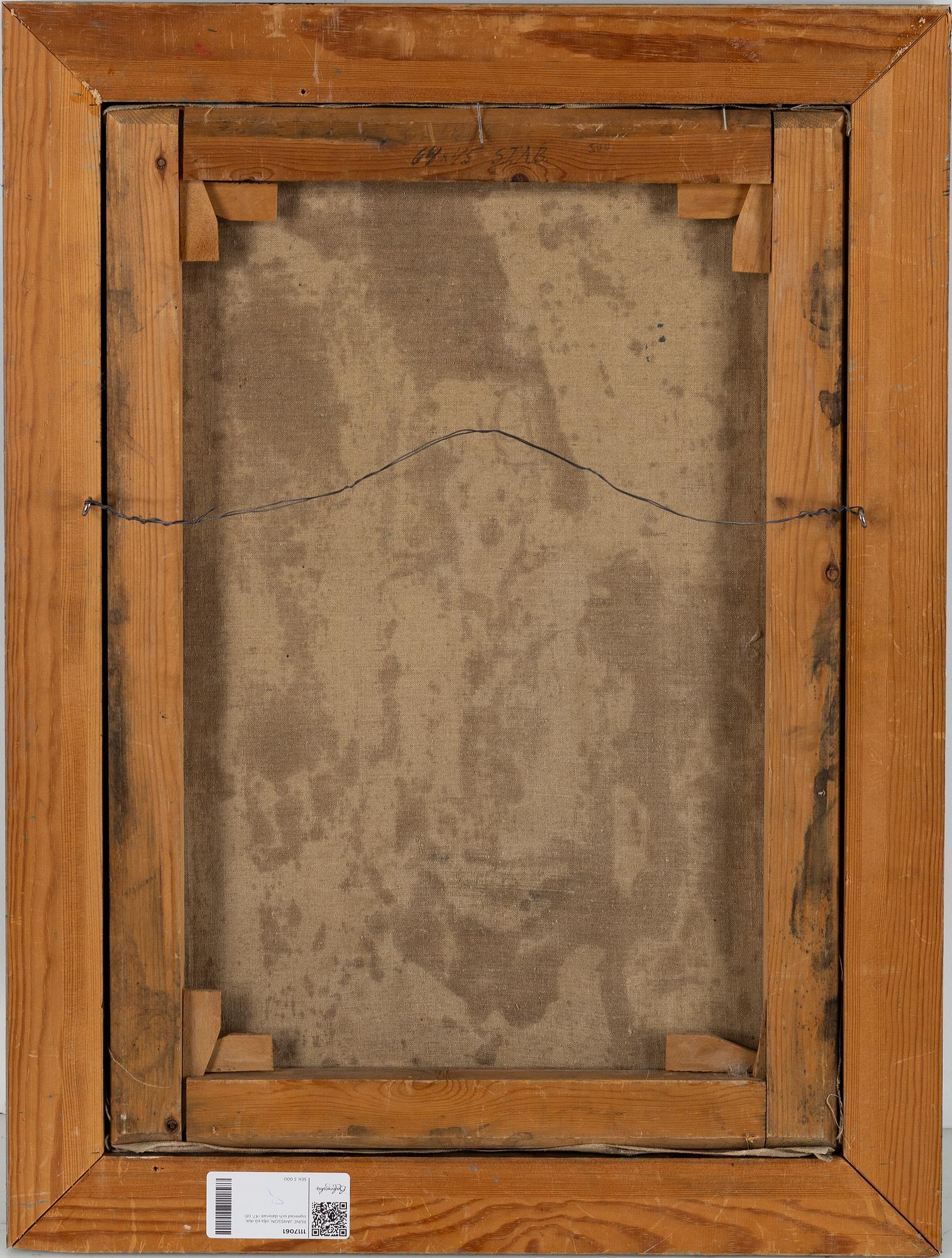 RUNE JANSSON, oil on canvas, signed nad dated -47.