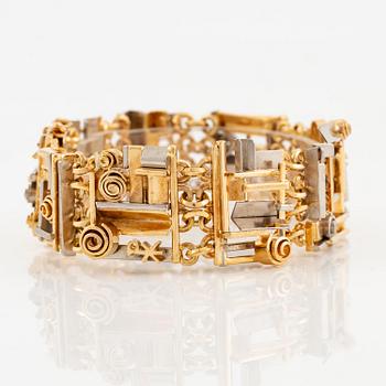 Claës E. Giertta, a bracelet, 18K gold, Stockholm 1965.