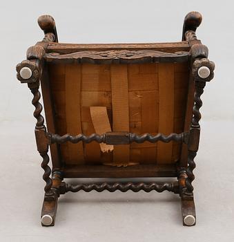 KARMSTOL, barockstil, omkring år 1900.