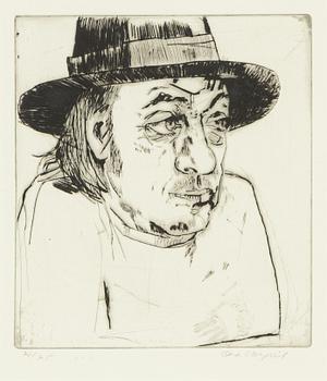 Lena Cronqvist, drypoint, signed 21/25.
