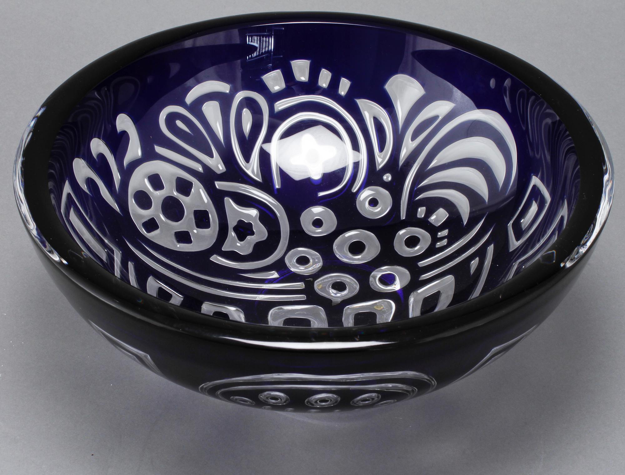 SKÅL, glas, Lars Hellsten, Orrefors Gallery, 1988.