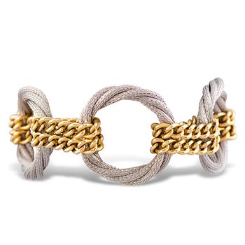 147. A BRACELET, 18K gold and white gold. Italy, import marks T. Tillander 2007.