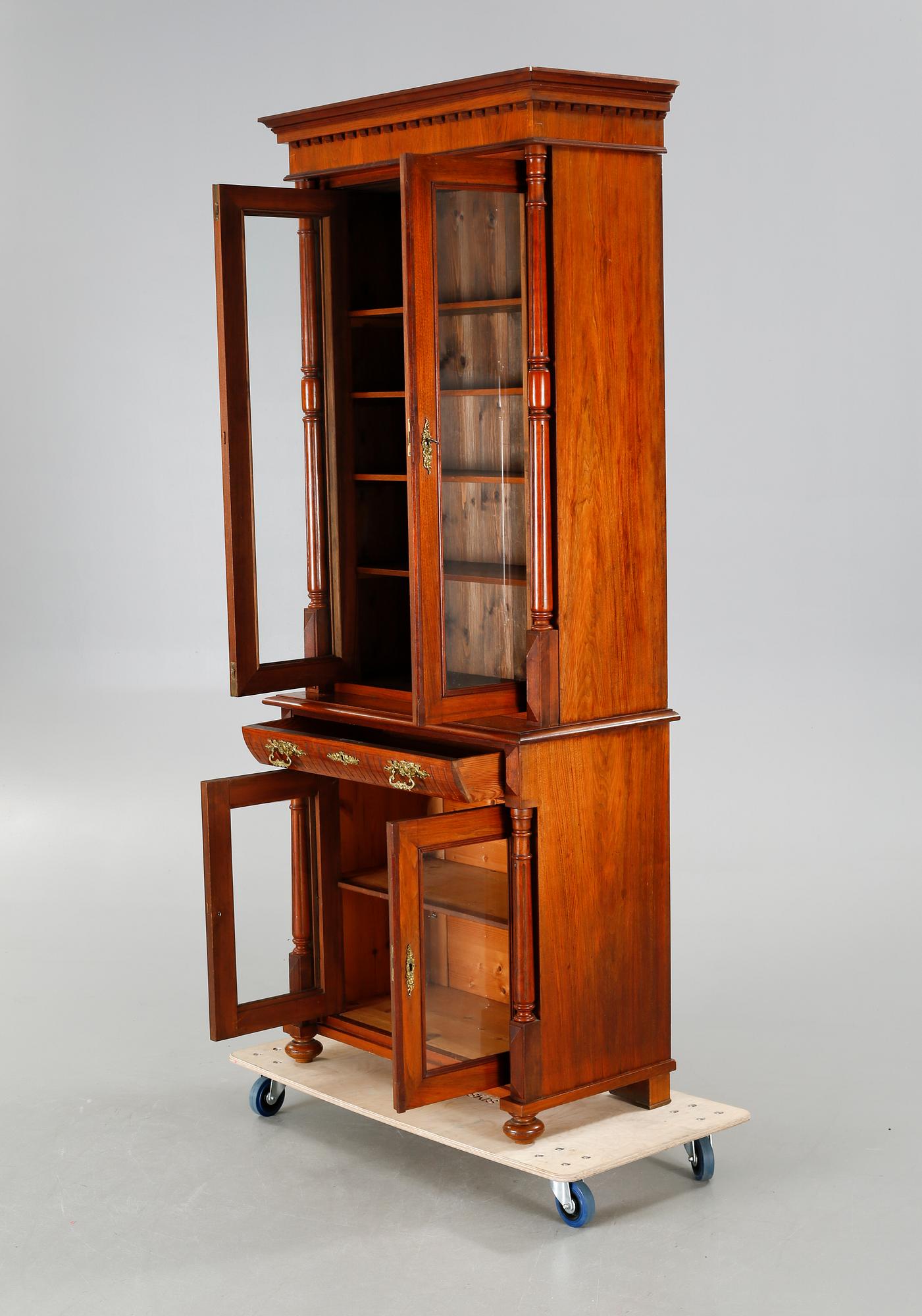 A book vitrine, late 19th century.