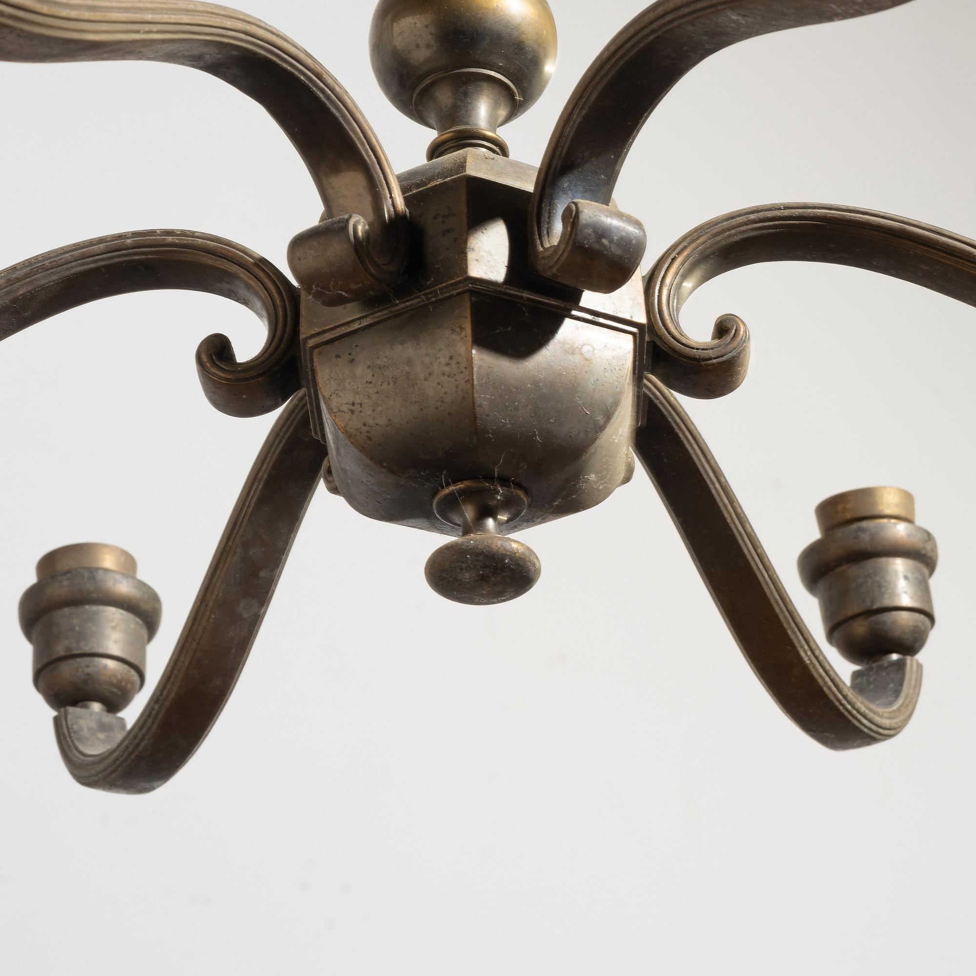 Ceiling lamp, first half of the 20th century.