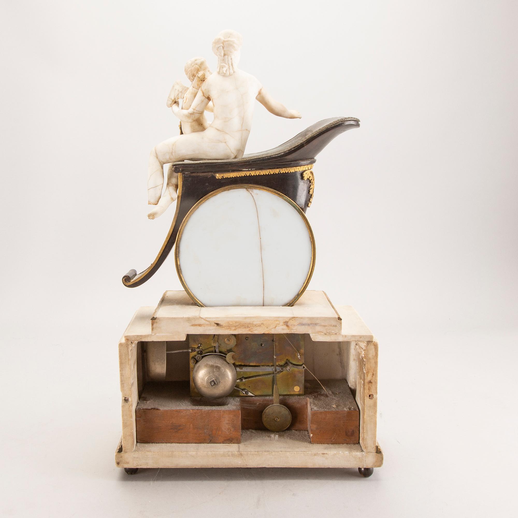 An Empire table clock first half of the 19th century.