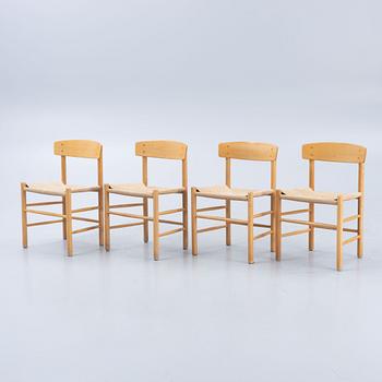 Børge Mogensen, chairs, 4 pcs, "J39", Denmark, second half of the 20th century.