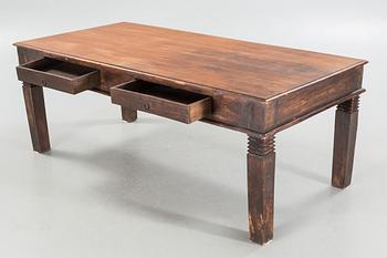 An indian library table from the second half of the 20th century.