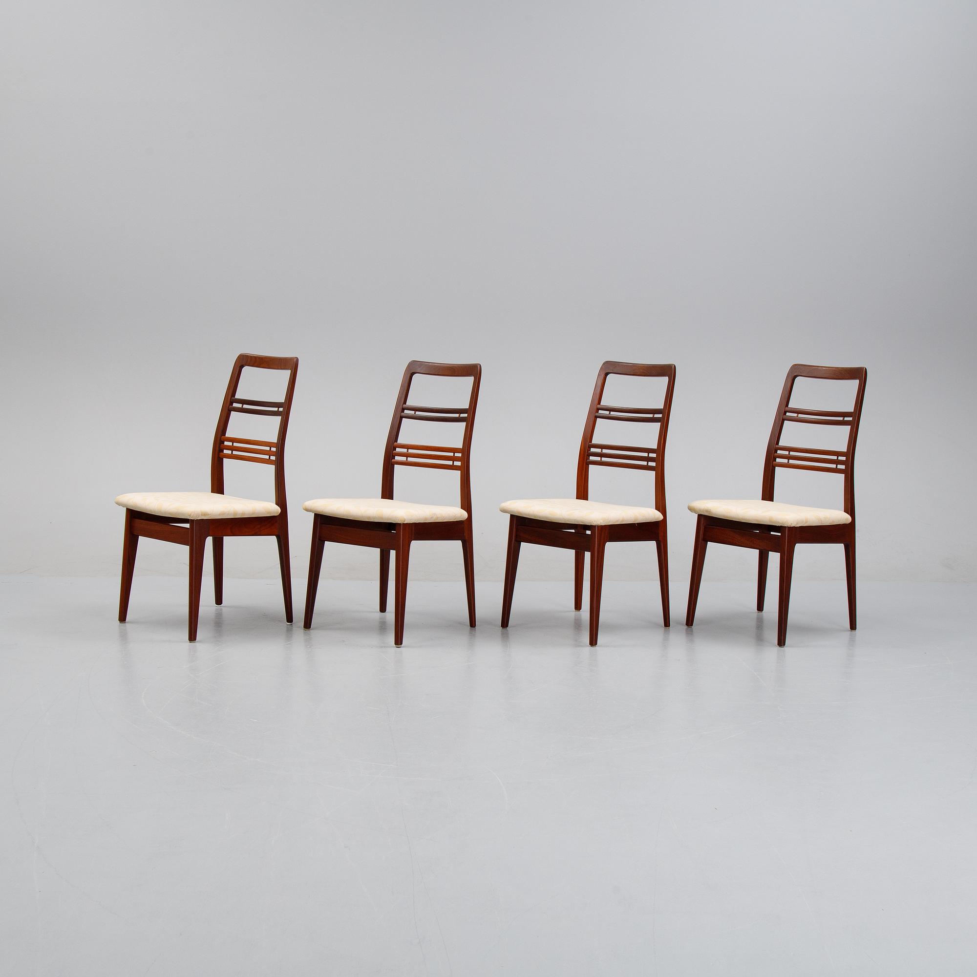 Svante Skogh, a set of four chairs from the 'Rosetto' -series from Abrahamssons Möbelfabrik, designed 1957.