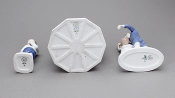 FIGURINER, 3 st, porslin, Bing & Gröndahl.