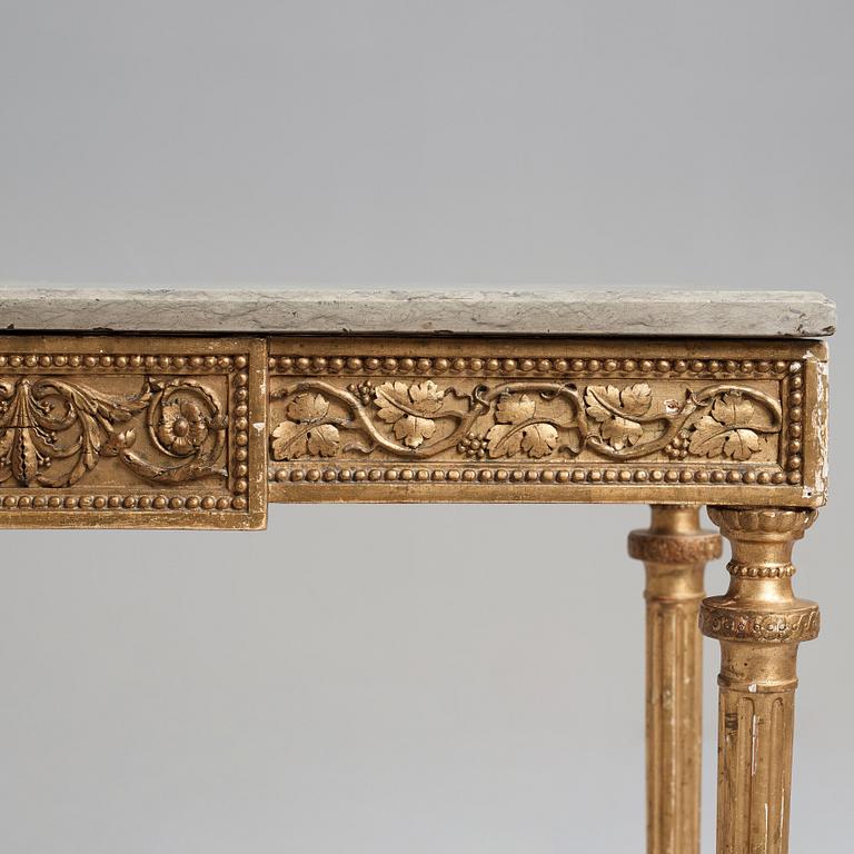 KONSOLBORD, gustavianskt stockholmsarbete, 1700-talets slut.
