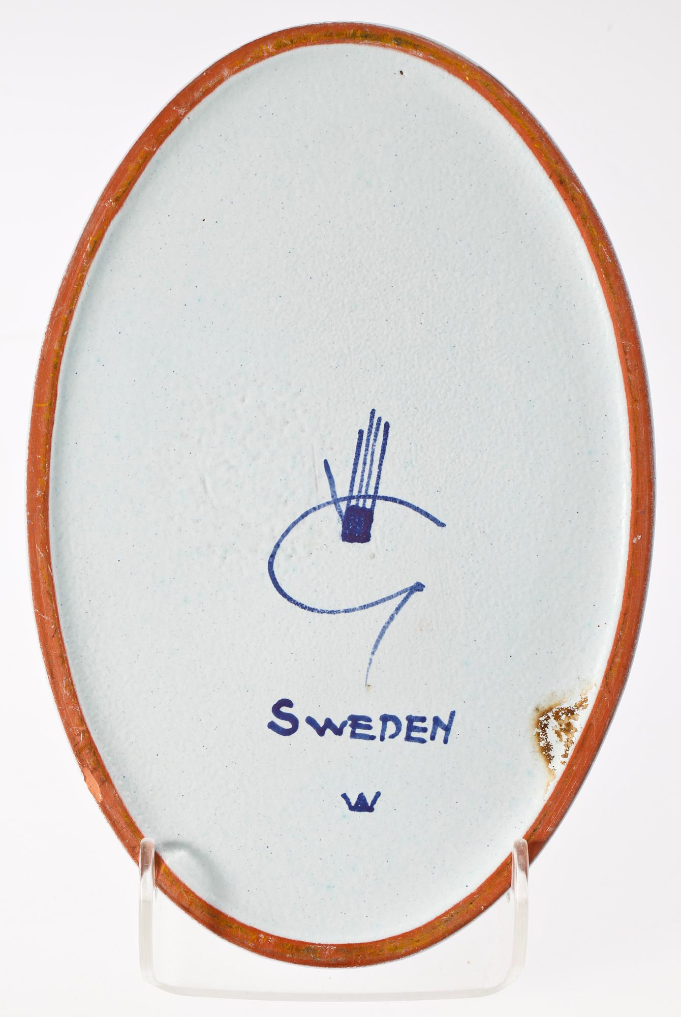 ÄGGHÖNA, fajans, Stig Lindberg Gustavsberg.