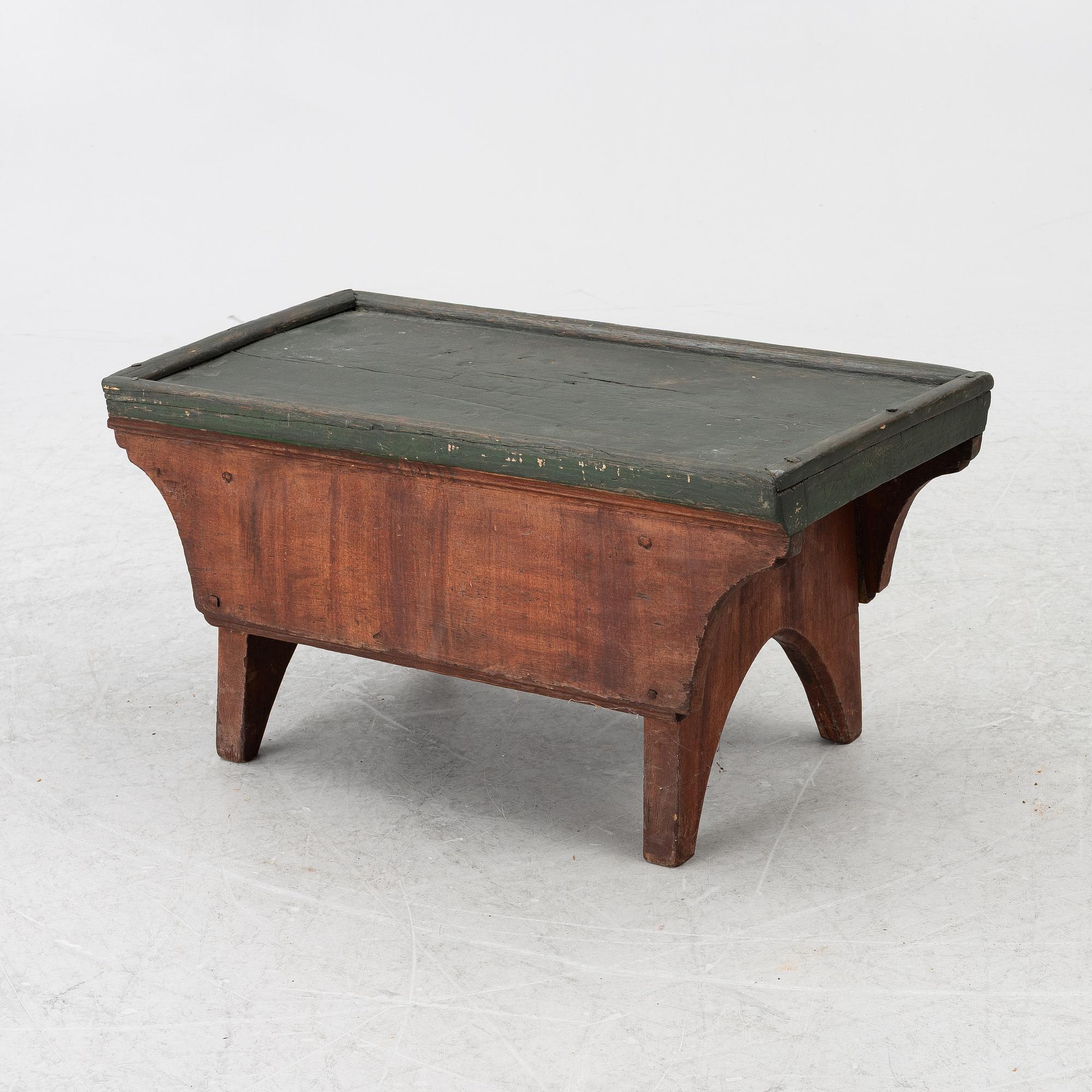 Bench, folk art, 19th century.