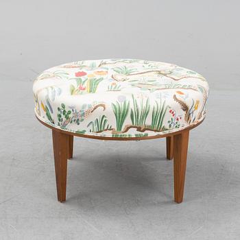 A model 647 stool by Josef Frank for Firma Svenskt Tenn, designed 1936.