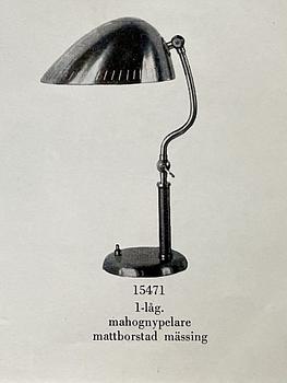 Harald Notini, bordslampa, modell "15471", Arvid Böhlmarks Lampfabrik, 1940-50-tal.