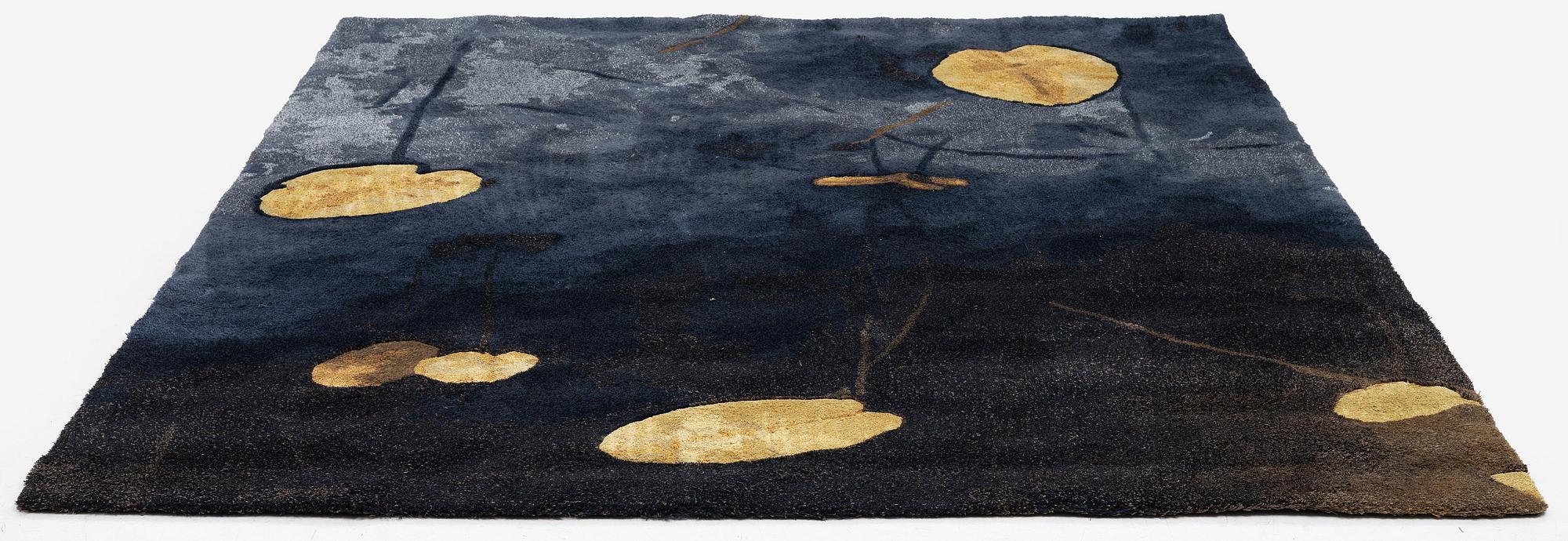 Denise Grünstein, a hand tufted 'Folium' carpet, hand tufted, c. 270 x 230 cm, Ferreira de Sá, Portugal.