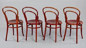 STOLAR, 4 st, Thonet, 1900-talets första hälft.
