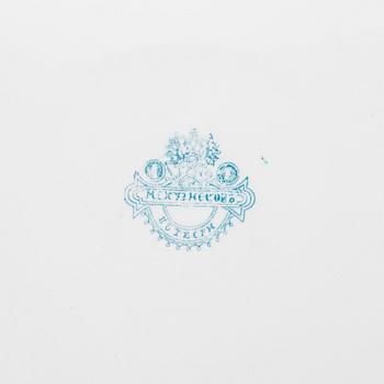 SERVERINGSFAT, porslin, Kuznetsov, Ryssland 1870-1889.