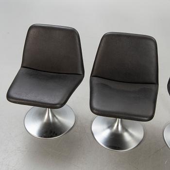 Börje Johansson, stolar, 4 st "Vinga" Johanson Design, Markaryd, 1900-talets andra hälft.