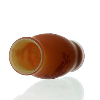 FRITZ BLOMQVIST, an Art Nouveau cameo glass vase, Orrefors, Sweden 1915-16.