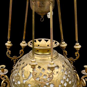 A circa 1900 jugend ceiling light.