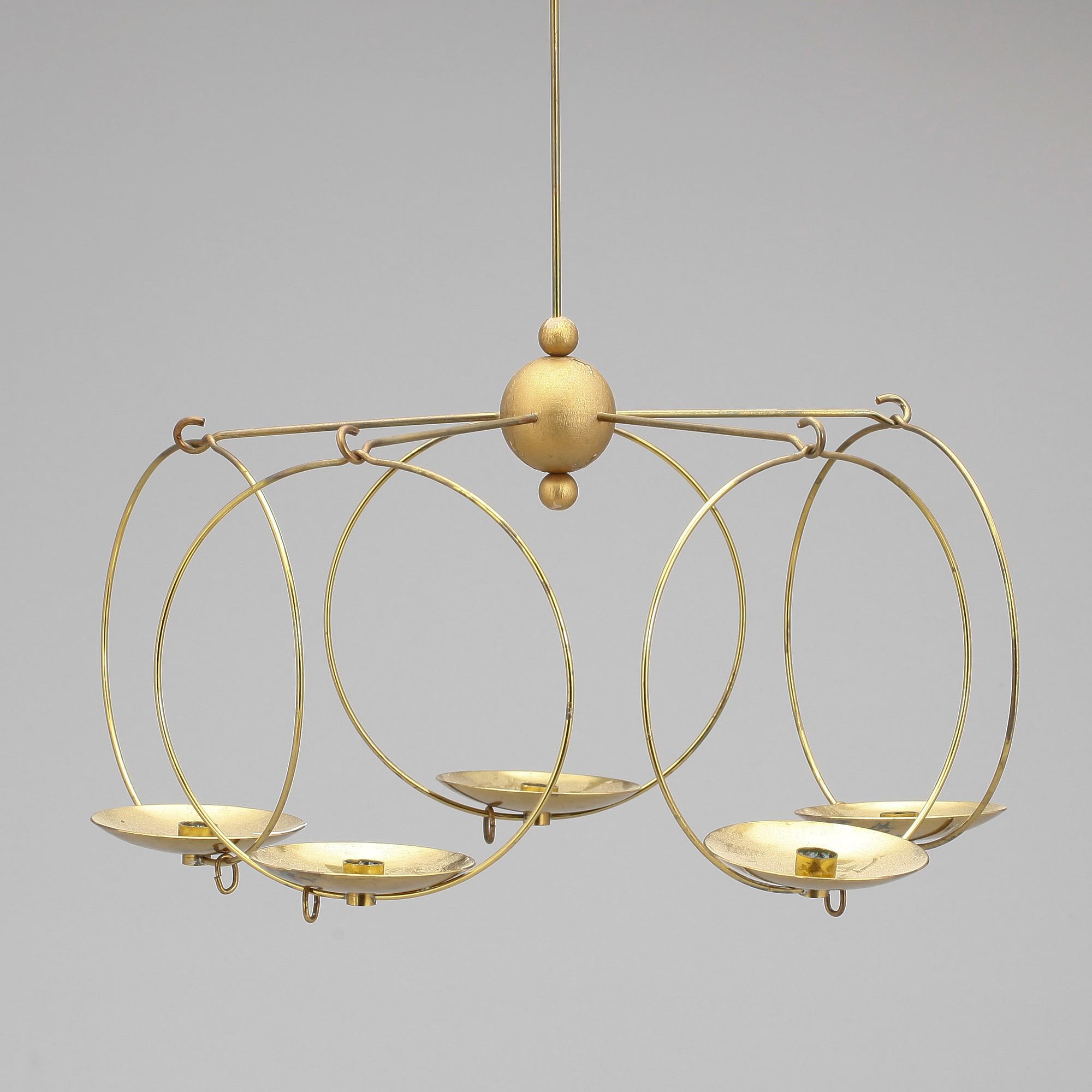 LJUSMOBIL, mässing, Kaija Aarikka, Finland, 1900-talets andra hälft.