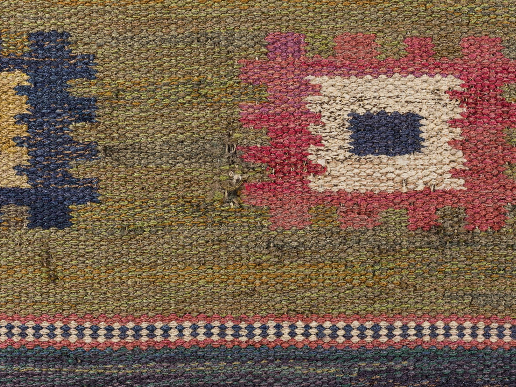 MÄRTA MÅÅS-FJETTERSTRÖM, MATTA, "Grön äng", 290 x 197 cm, signed AB MMF.